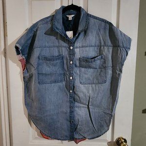 Cato's Button Up Denim Top